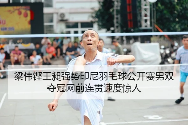 梁伟铿王昶强势印尼羽毛球公开赛男双夺冠网前连贯速度惊人